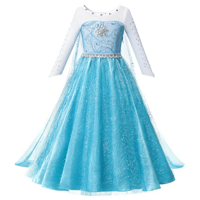 Robe Princesse Fille Elsa 2 Robe Princesse Fille Elsa – Image 2