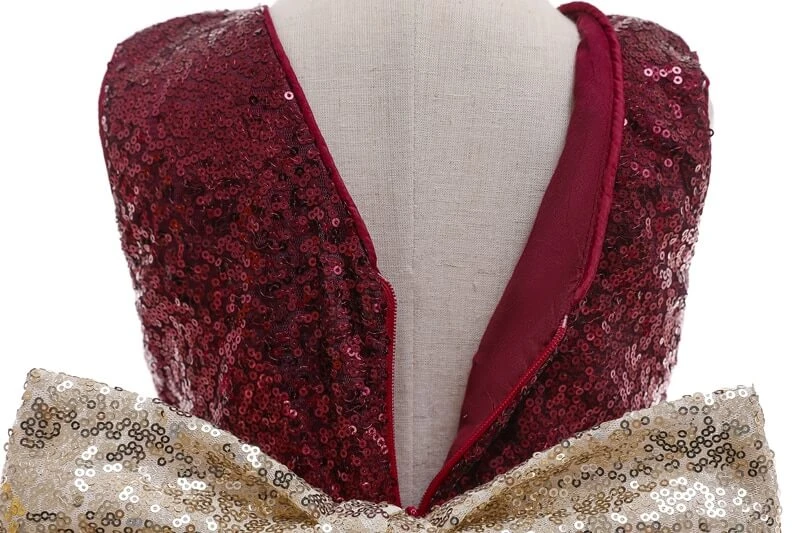 Robe Bordeaux Bébé Fille 4 Robe Bordeaux Bébé Fille – Image 4