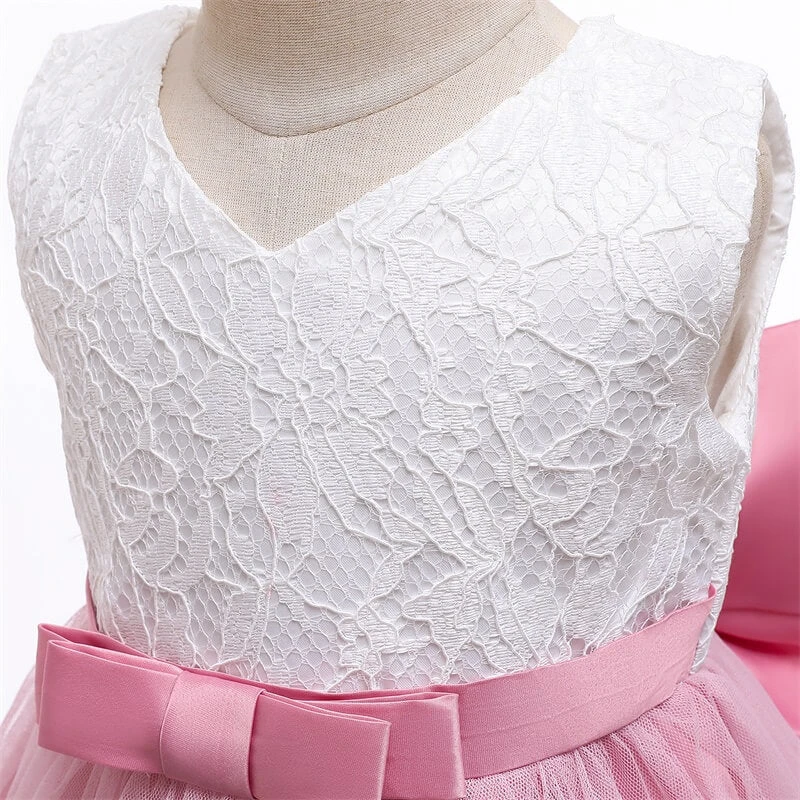 Robe Baptême Dentelle Bébé Fille 4 Robe Baptême Dentelle Bébé Fille – Image 4