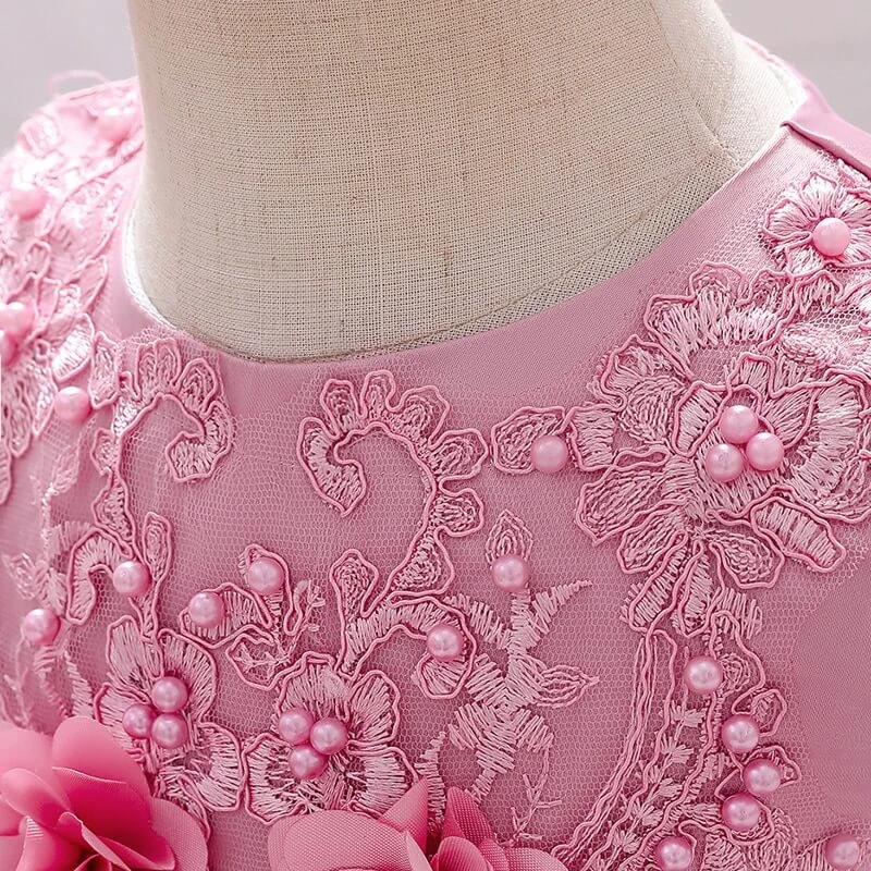 Robe Bébé Rose 4 Robe Bébé Rose – Image 4