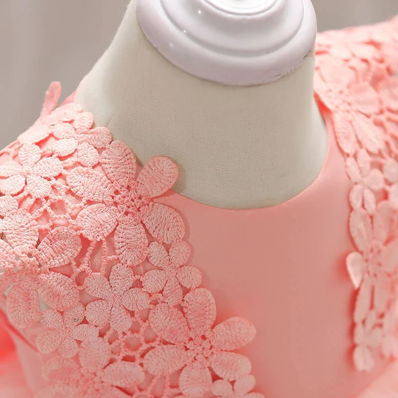 Robe Bébé Fille Rose Poudré 5 Robe Bébé Fille Rose Poudré – Image 5