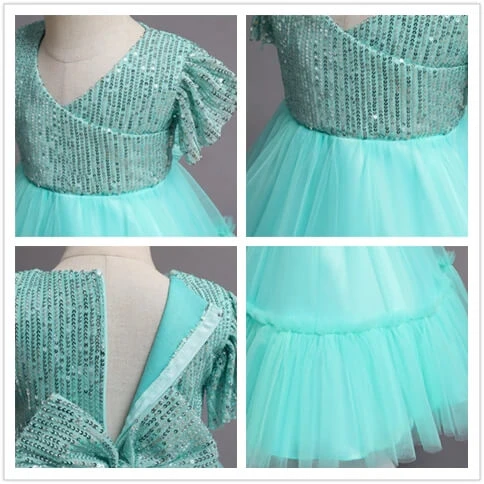 Robe Cérémonie Bébé Vert 3 Robe Cérémonie Bébé Vert – Image 3