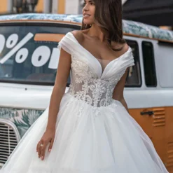 Robe De Mariée Princesse Bustier Dentelle -Promos Parurelle Boutique Hd92e38475700408dab3aba9d6b10ebe4M 1