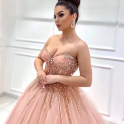 Robe De Bal Princesse Grande Taille 5 Robe De Bal Princesse Grande Taille -Promos Parurelle Boutique LORIE robe de soir e en Tulle rose pour filles tenue de bal formelle avec strass 1 1