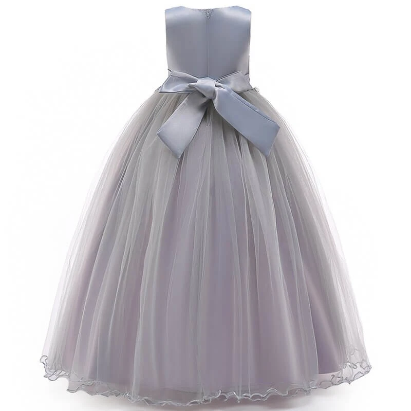 Robe Cérémonie Fille Grise 3 Robe Cérémonie Fille Grise – Image 3