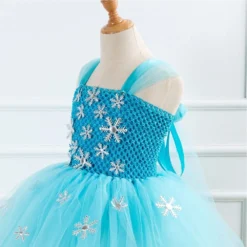 Robe Princesse Neige -Promos Parurelle Boutique Robe de princesse Elsa bleue pour filles costume Tutu reine des neiges pour enfants v tements 3