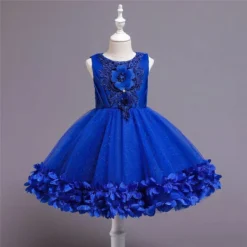 Robe Princesse Bleue Marine 7 Robe Princesse Bleue Marine -Promos Parurelle Boutique Robe de princesse Vintage en dentelle pour filles tenue l gante pour f te de mariage 2 1