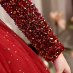 Robe Princesse Tulle Pailleté -Promos Parurelle Boutique Robe de princesse gros n ud pour filles v tements de no l et nouvel an 2 1