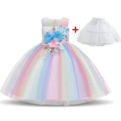Robe Princesse Fille Avec Cerceau