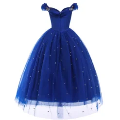 Robe Princesse Fille Bleu Roi 7 Robe Princesse Fille Bleu Roi -Promos Parurelle Boutique RobeBleu 1