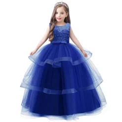 Robe Princesse Bleu Fille