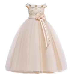 Robe Princesse Demoiselle D'honneur Fille -Promos Parurelle Boutique champ