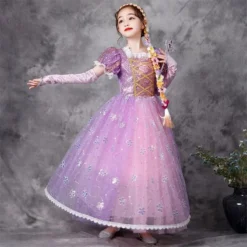 Robe Princesse Rose Paillette -Promos Parurelle Boutique costume princesse rose paillette