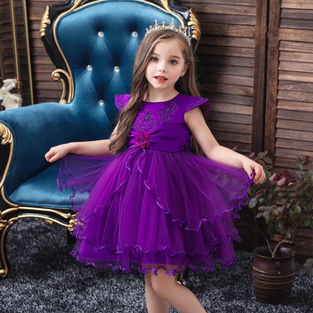 Déguisement Robe Princesse Violette 1 Déguisement Robe Princesse Violette