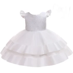 Robe Bébé Blanche Baptême