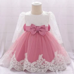 Robe Bébé Cérémonie Rose Pale