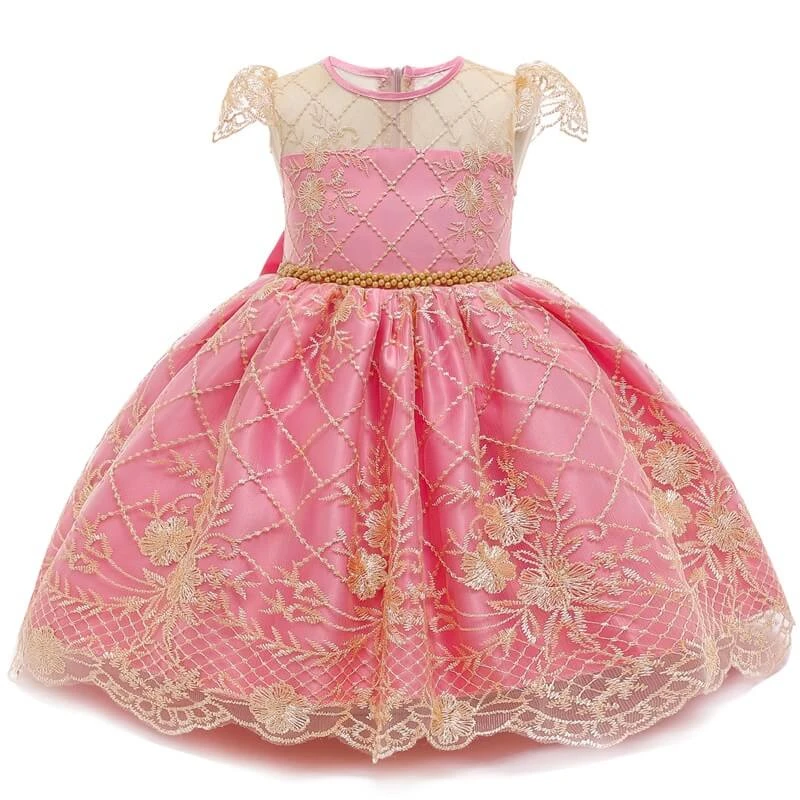 Robe Bébé Fille Rose Gold 1 Robe Bébé Fille Rose Gold