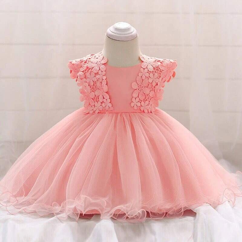 Robe Bébé Fille Rose Poudré 1 Robe Bébé Fille Rose Poudré
