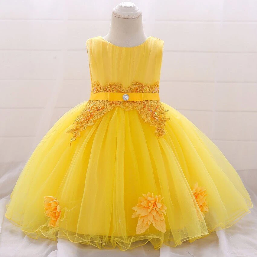 Robe Bébé Jaune 1 Robe Bébé Jaune