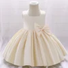 Robe Bébé Mariage Beige