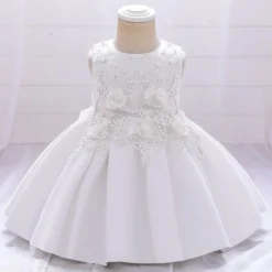 Robe Bébé Mariage Blanche