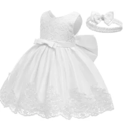 Robe Blanche Bébé Baptême -Promos Parurelle Boutique robe blanche bapteme