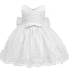 Robe Blanche Bébé Baptême