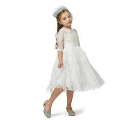 Robe De Princesse Blanche -Promos Parurelle Boutique robe blanche petite fille reine