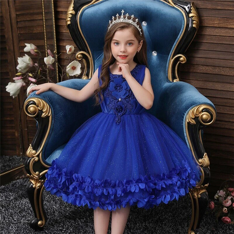 Robe Princesse Bleue Marine 3 Robe Princesse Bleue Marine – Image 3