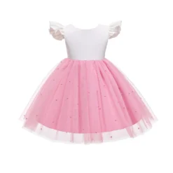 Robe Cérémonie Bébé Fille Rose