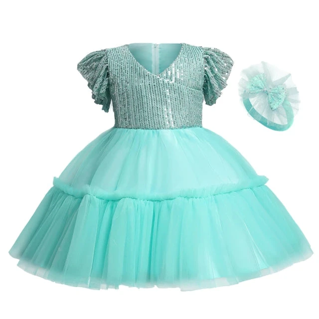 Robe Cérémonie Bébé Vert 1 Robe Cérémonie Bébé Vert