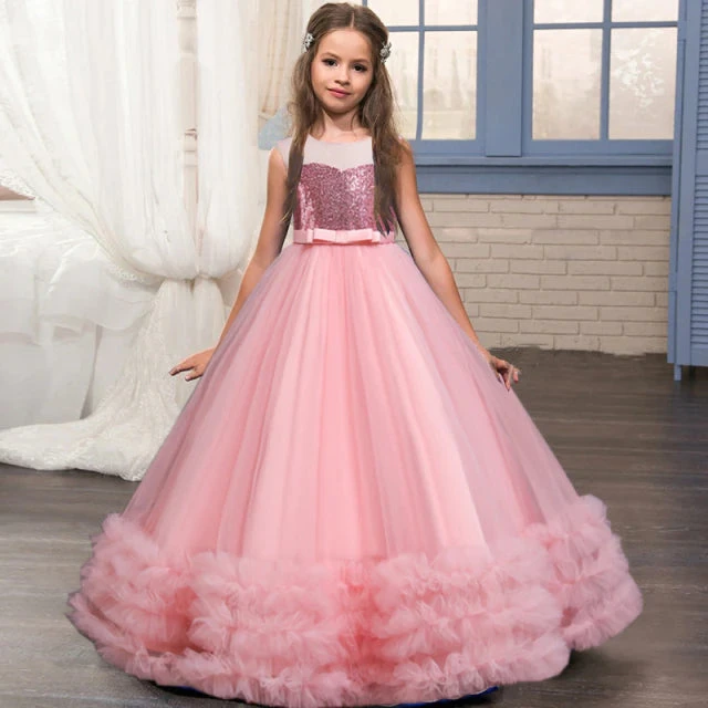 Robe Cérémonie Fille Rose Poudré 1 Robe Cérémonie Fille Rose Poudré
