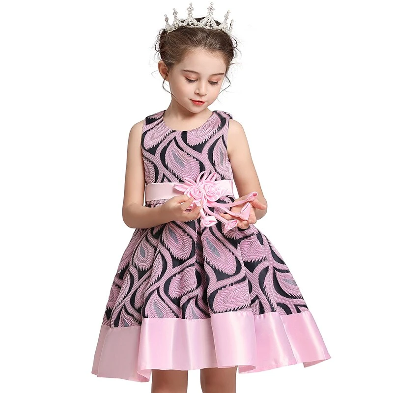 Robe Cérémonie Fille Rose 1 Robe Cérémonie Fille Rose