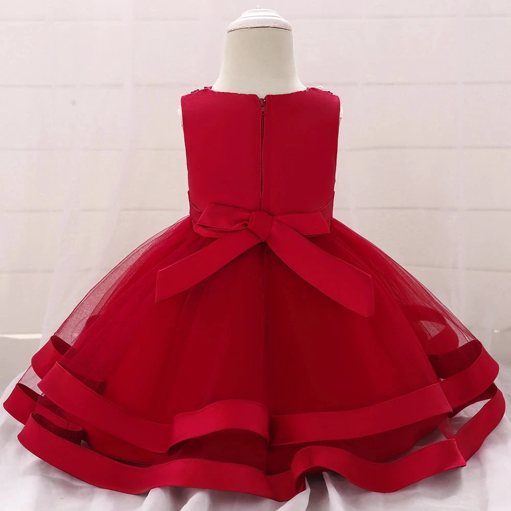 Robe Bébé Rouge Mariage 2 Robe Bébé Rouge Mariage – Image 2