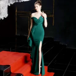 Robe De Bal De Promo Verte