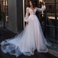 Robe De Mariée Princesse Avec Manches