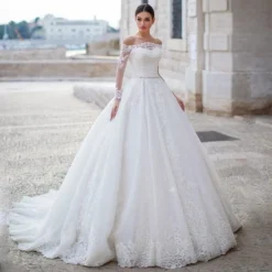 Robe De Mariée Princesse Haut Dentelle