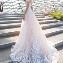 Promos Parurelle Boutique 17 Promos Parurelle Boutique -Promos Parurelle Boutique robe de mariee princesse manche courte