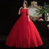 Robe De Mariée Princesse Rouge