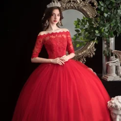 Robe De Mariée Princesse Rouge -Promos Parurelle Boutique robe de mariee rouge royale