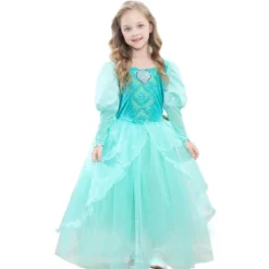 Robe De Princesse Bleu Turquoise