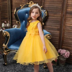 Robe Princesse Jaune -Promos Parurelle Boutique robe de princesse jaune