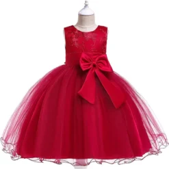 Robe De Princesse Petite Fille Rouge