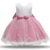 Robe Baptême Dentelle Bébé Fille