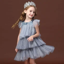Robe Princesse Nuit Étoilée -Promos Parurelle Boutique robe fille nuit etoilee