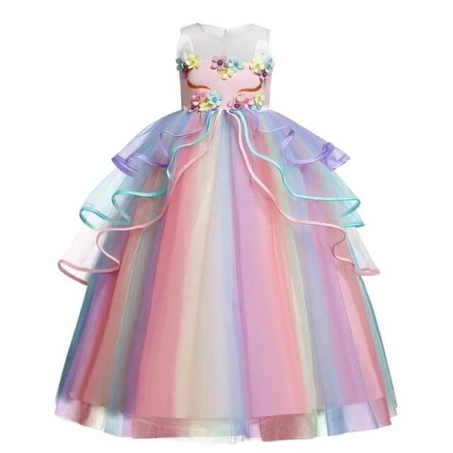 Robe Princesse Licorne Fille 2 Robe Princesse Licorne Fille – Image 2