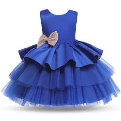 Robe Mariage Bébé Bleu Marine