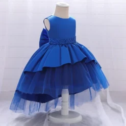 Robe Bébé Bleu Roi -Promos Parurelle Boutique robe princesse bebe bleu