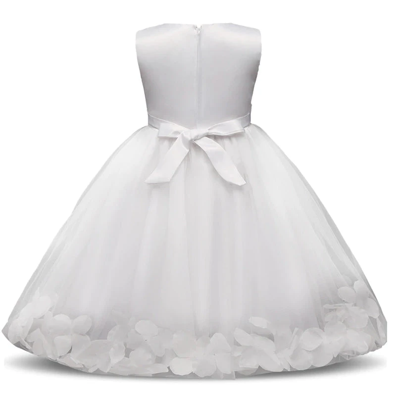 Robe De Princesse Blanche Pour Petite Fille 2 Robe De Princesse Blanche Pour Petite Fille – Image 2