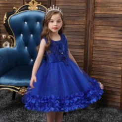 Robe Princesse Bleue Marine